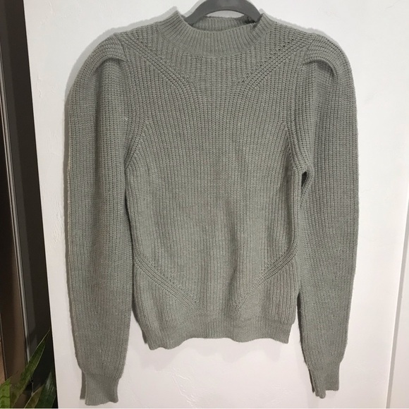 Stitch and Knot gray long sleeve pullover mock turtleneck sweater - Picture 1 of 6